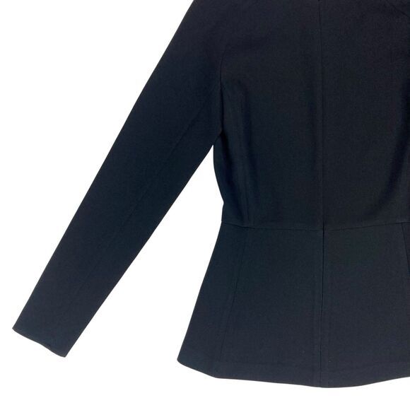 Zara Top Womens Sz XS Black Ponte Peplum Modest Classic Casual Preppy Blouse New - Picture 9 of 16